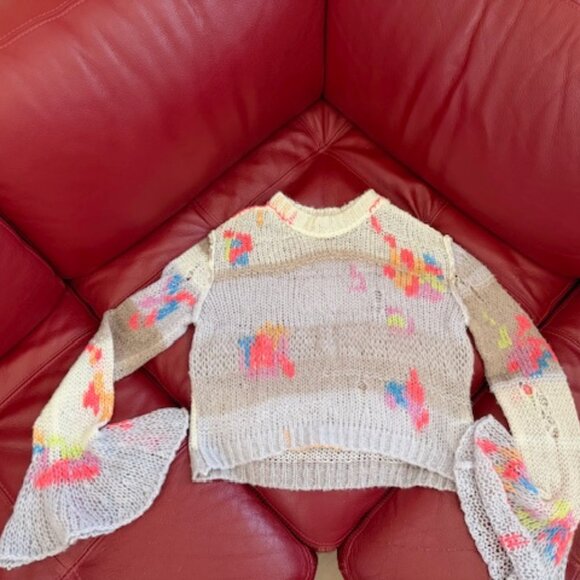 Free People Sweaters - Free People Open Knit Cropped Sweater NWOT